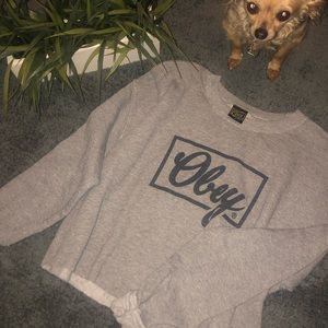 Obey crop sweater